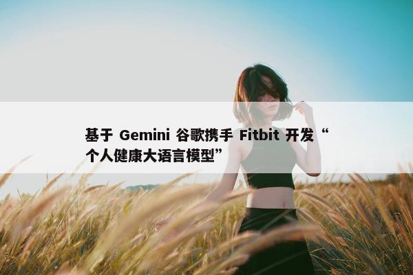 基于 Gemini 谷歌携手 Fitbit 开发“个人健康大语言模型”